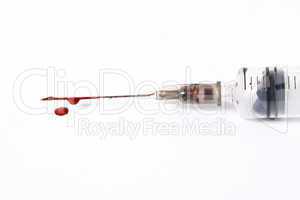 Bloody syringe