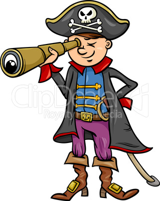 pirate boy cartoon illustration