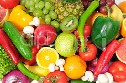 fresh fruits and vegetables