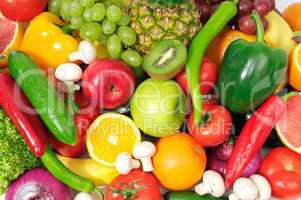 fresh fruits and vegetables