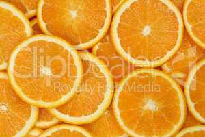 Hintergrund aus geschnittenen Orangen