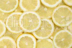 Hintergrund aus geschnittenen Zitronen