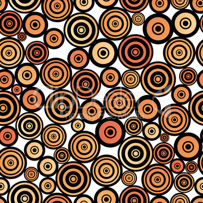 Retro style seamless circle pattern