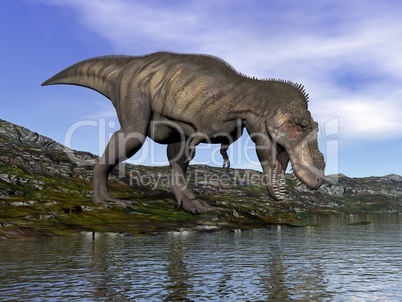 Tyrannosaurus rex dinosaur - 3D render