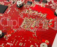 Electronic collection - Electronic components on the PCB