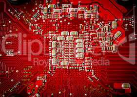 Electronic collection - Electronic components on the PCB