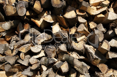 Close up of firewood
