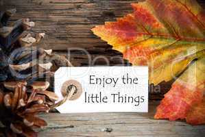 Autumn Label with Enjoy the little Things