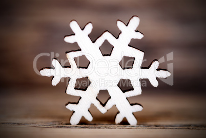 Snowflake on Wood IV