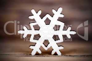 Snowflake on Wood IV