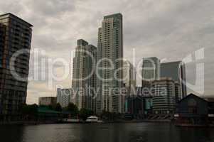 Financial Destrict auf den Docklands in London