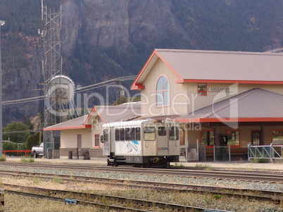 Lillooet Bahnhof Lokomotive Einöd Bergbahn