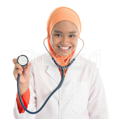 Young Muslim female doctor