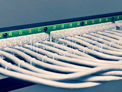 patch panel of the 6th category