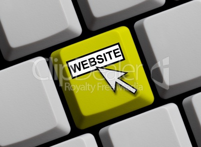 Tastatur gelb: Website online