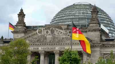 waving german flags in front of the bundestag wide 11414