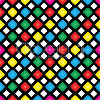 Seamless pattern of colored squares