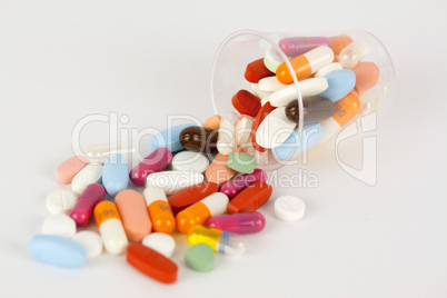 Tabletten ausgeschuettet