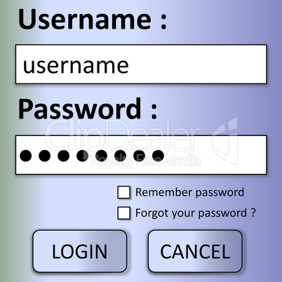 Login form