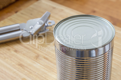 Silver Can and opener