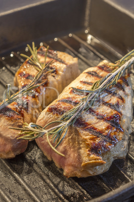 Pork Fillet in Grill Pan