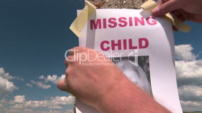 Posting photograph of missing child