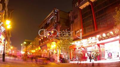 Qianmen pedestrian street at night HD