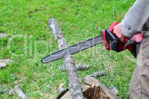 Cutting firewood
