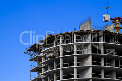 Fragment of a building  under  construction