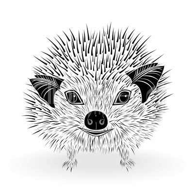 hedgehog symbol vector