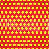 Seamless pattern with yellow circles