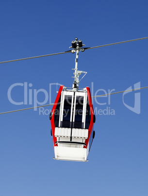 Gondola lift and blue sky