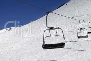 Chair-lift at ski resort