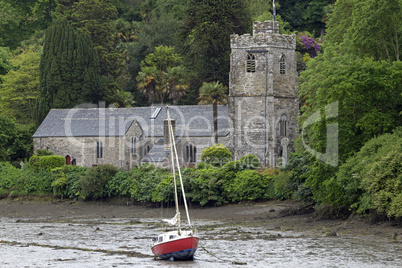 St Just in Roseland Church,Cornwall,England