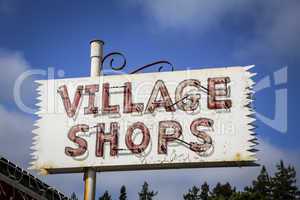 Ladenschild - Village Shop