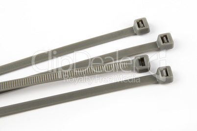 Cable ties in gray