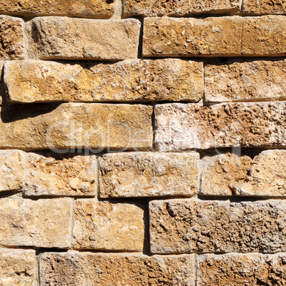 Wall from a brick