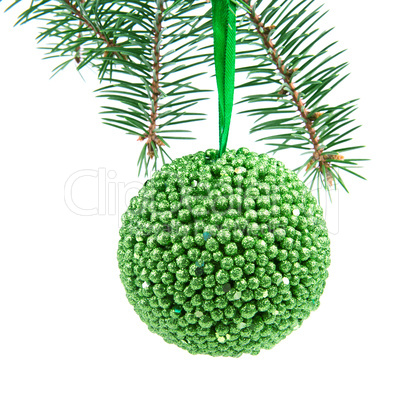 Christmas toy isolated on white background