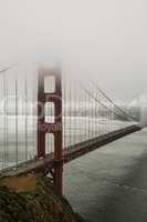 Golden Gate Brücke im Nebel, San Francisco