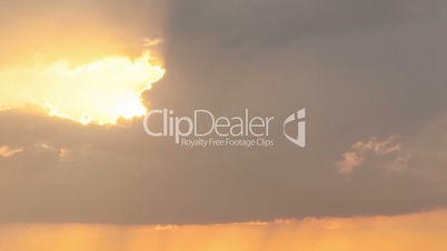 Timelapse of clouds in sky during sunset