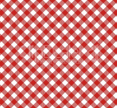 Tischdeckenmuster mit diagonalen Streifen in rot