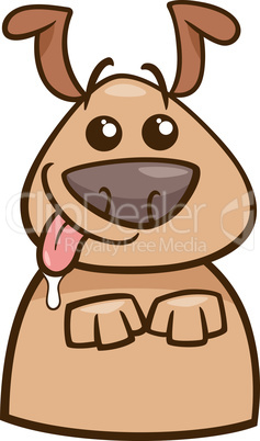 mood hungry dog cartoon illustration