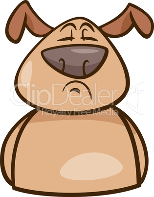 mood proud dog cartoon illustration