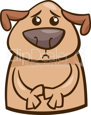 mood sad dog cartoon illustration