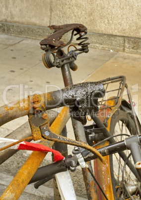 Burnt bicycle