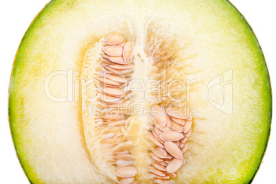 Querschnitt einer Galia Cantaloupemelone