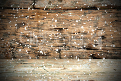 Wooden Texture with Snow