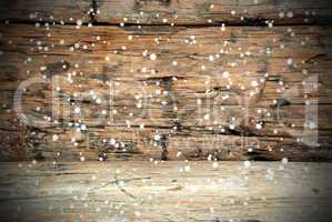 Wooden Texture with Snow