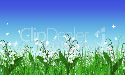 Meadow color background