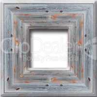 wooden frame isolated on the white background